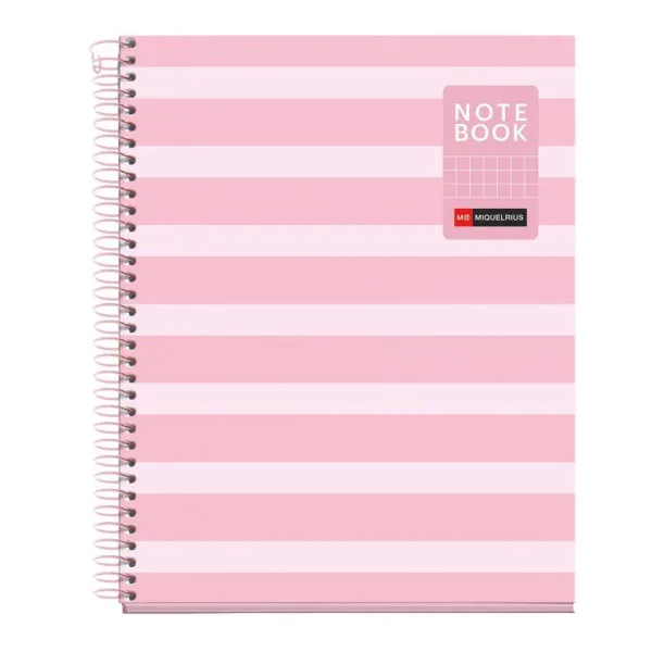 SVESKA A5 80 SQU BETWEEN THE LINES PINK 