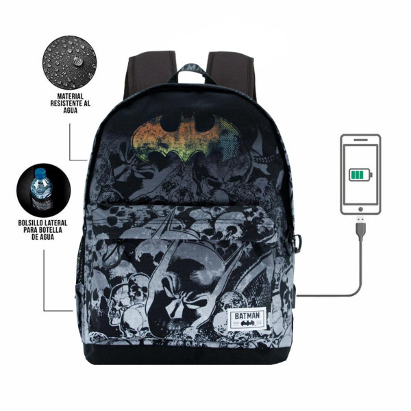 RANAC BATMAN SKULLS CRNI 