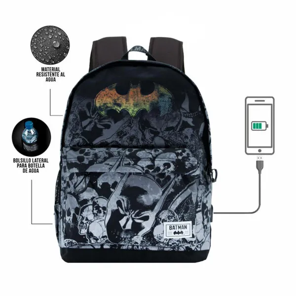 RANAC BATMAN SKULLS CRNI 