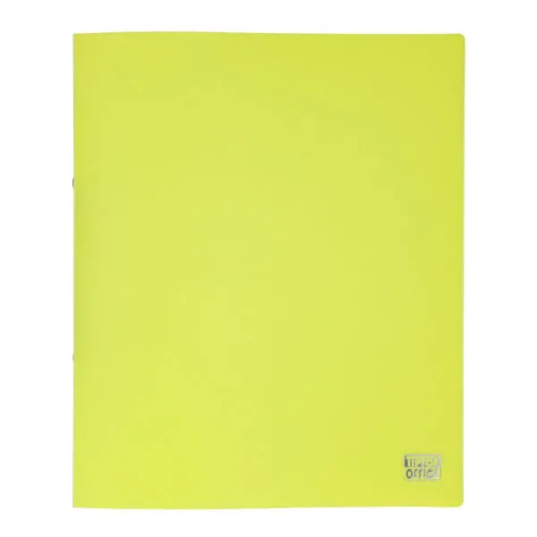 FASCIKLA SA 2 PRSTENA NEON ŽUTA 