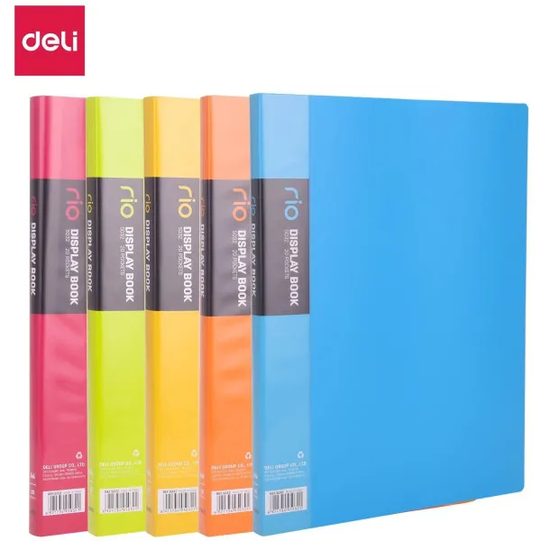 FASCIKLA DELI DISPLAY - CLEAR BOOK NEON 20 lis. E5032 