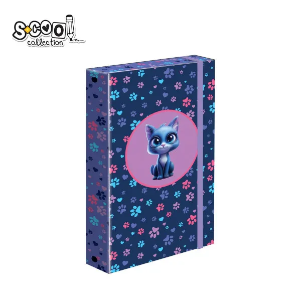 FASCIKLA A4 PREMIUM SA GUMOM KITTY PAWS STYLE SC3245 