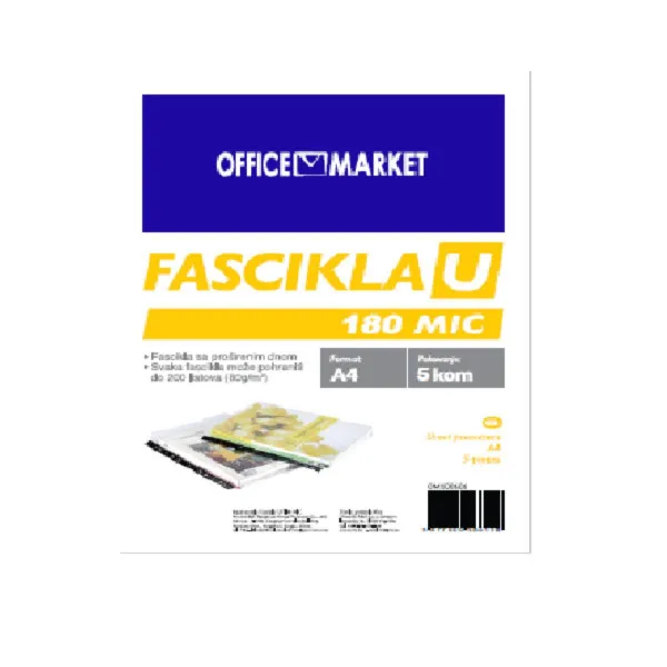 FASCIKLA U ZA 200 LIST. OFFICE MARKET 5/1 