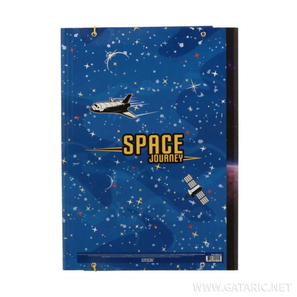 FASCIKLA SA GUMOM A4 SPACE 600gr PLAVA 