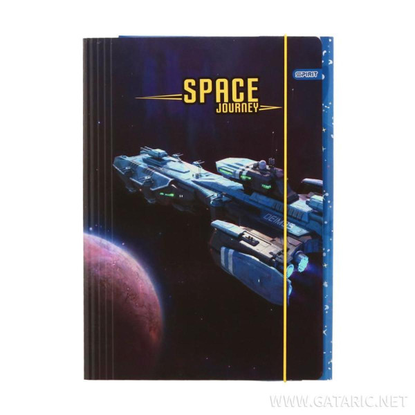 FASCIKLA SA GUMOM A4 SPACE 600gr PLAVA 