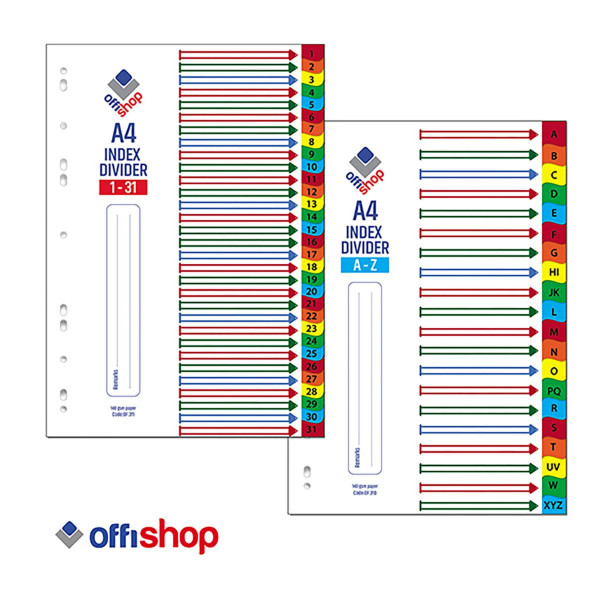 INDEX KARTON A-Z OF310 