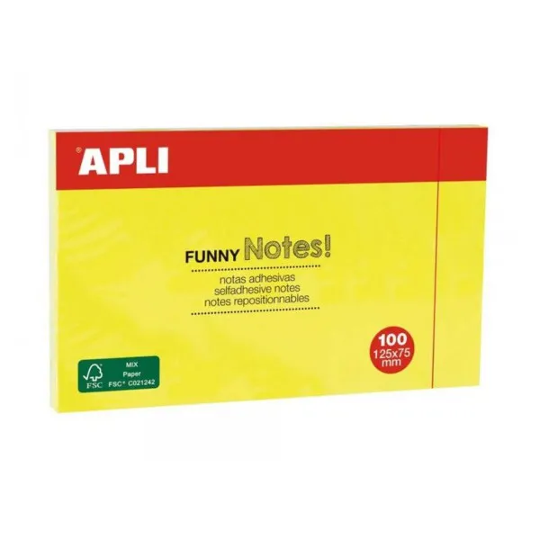 POST IT BRIGHT YELLOW 125X75 15002AP 