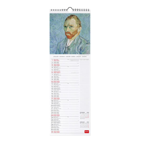 ZIDNI KALENDAR 2027 ART COLL CAL270066 