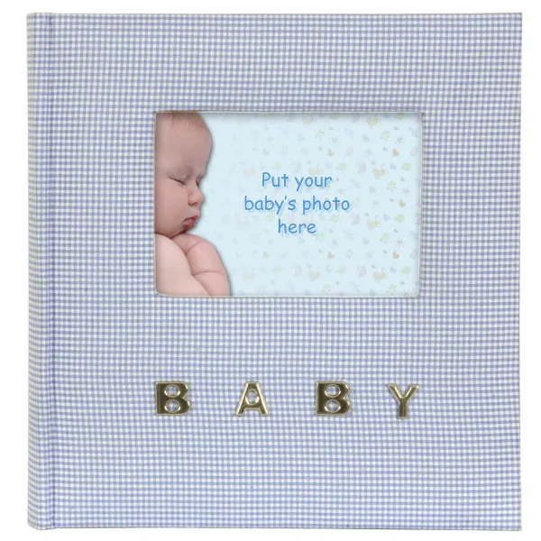 FOTO AL.100 10*15 BABY GINGHAM BLUE 