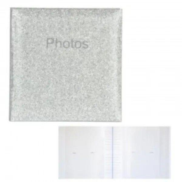 FOTO ALBUM 200 10X15 GLITTER SILVER 4108449M 