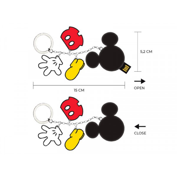USB 16GB PRIVJESAK ZA KLJUČ MICKEY 