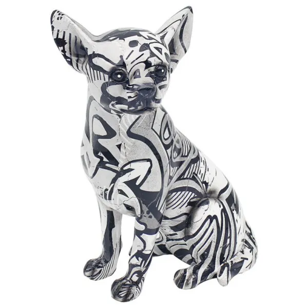 FIGURA MONOCHROME CHIHUAHUA SITTING LP48622 