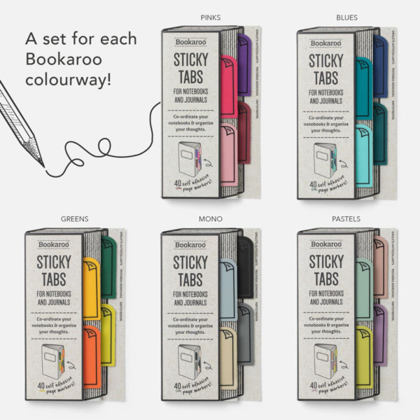 Bookaroo Sticky Tabs - Pinks 