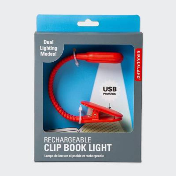 LAMPA ZA ČITANJE PUNJIVA CRVENA 