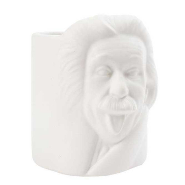 Čaša za olovke, Albert Einstein, bijeli, ceramic 