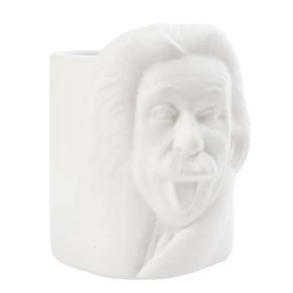 Čaša za olovke, Albert Einstein, bijeli, ceramic 