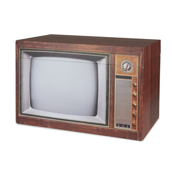 Kutija za odlaganje, Vintage, TV, with lid 