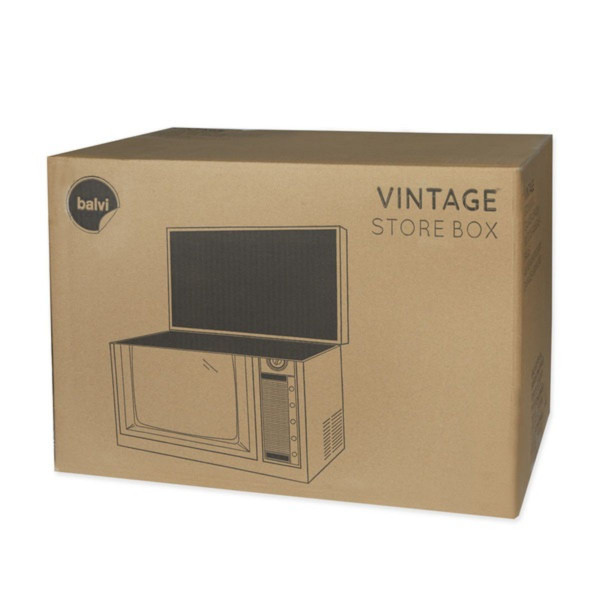 Kutija za odlaganje, Vintage, TV, with lid 
