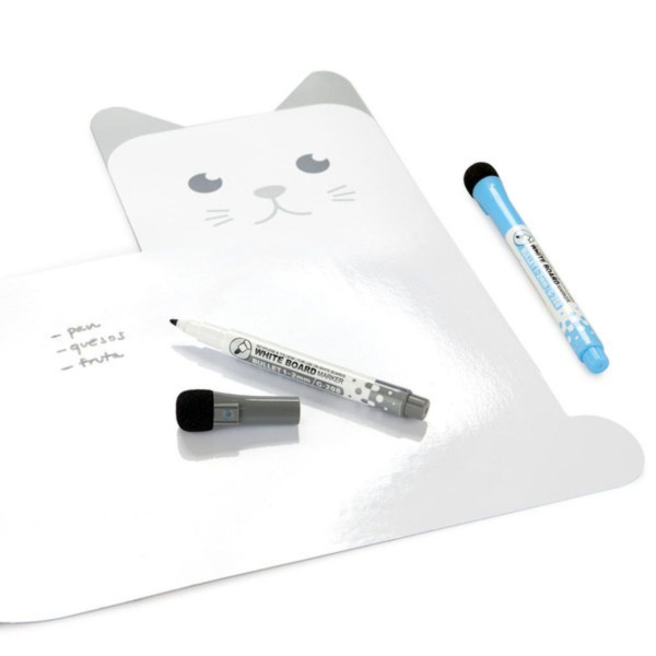 Magnetna tabla za frižider, Meow!, with 2 markers 