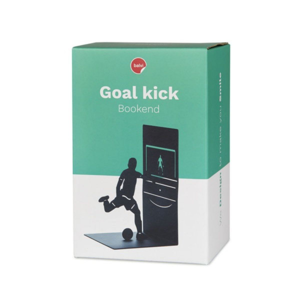 Držač za knjige, Goal Kick, crni, metal 