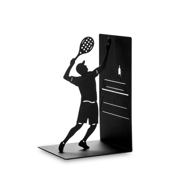 Držač za knjige, Match Point, crni, metal 