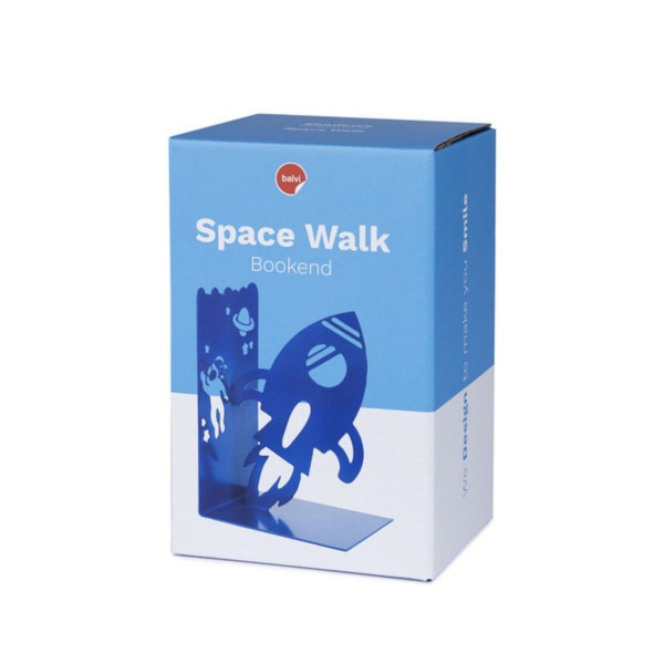 Držač za knjige, Space Walk, blue, metal 