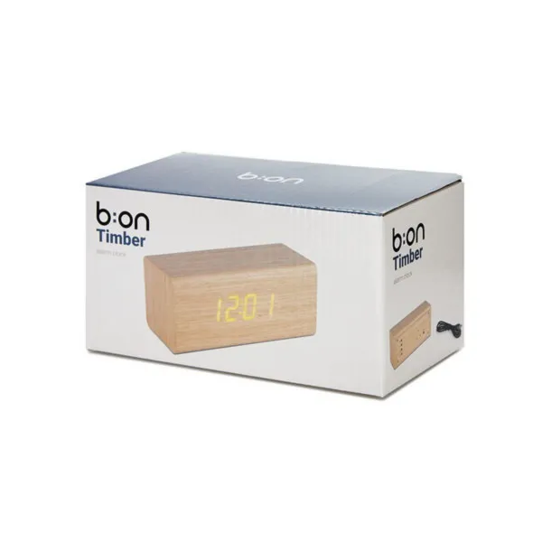 Budilnik, Timber, Oak, USB cable incl. 