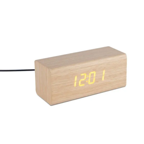 Budilnik, Timber, Oak, USB cable incl. 