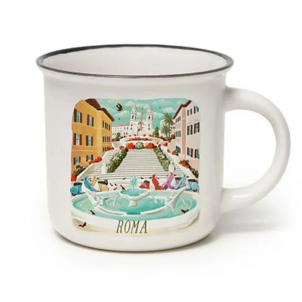 ŠOLJA PORCELAN - CUP- PUCCINO - ROMA 