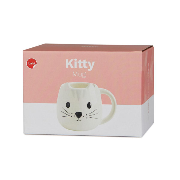 ŠOLJA KERAMIČKA BIJELA KITTY 400ml 