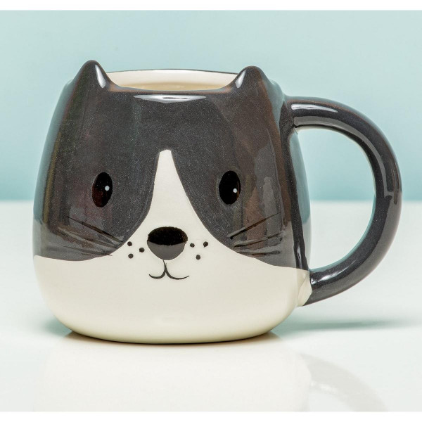 ŠOLJA SA RUČKOM KITTY CRNO/BIJELA 400ml 