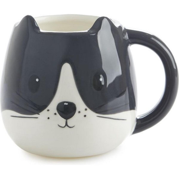 ŠOLJA SA RUČKOM KITTY CRNO/BIJELA 400ml 