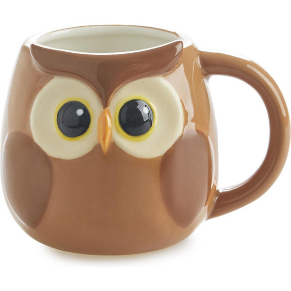 ŠOLJA SA RUČKOM BUBO SMEĐA 400ml 