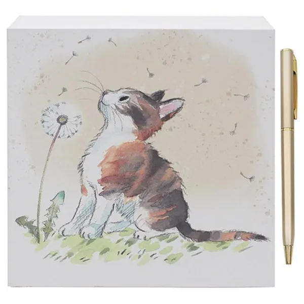 BLOK ZA PORUKE CAT WITH DANDELION 