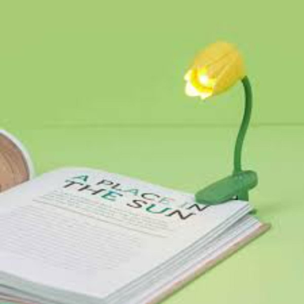 LAMPA ZA CITANJE,Tulip,yellow,plastic 