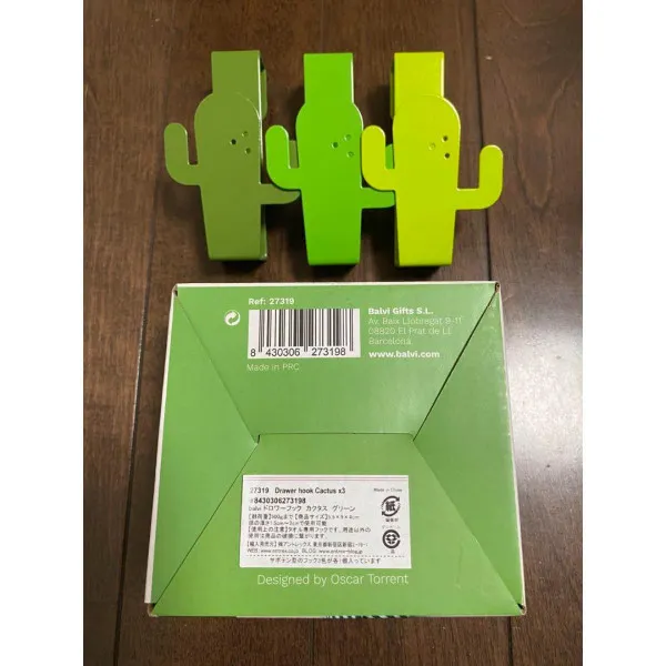 VJEŠALICE SET,Cactus,x3,metal 