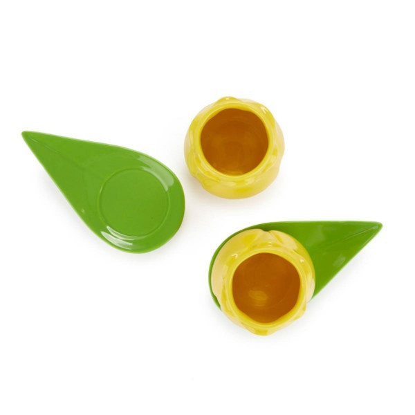 ŠOLJE ZA KAFU SET ,Tulip,yellow,x2,ceramic 