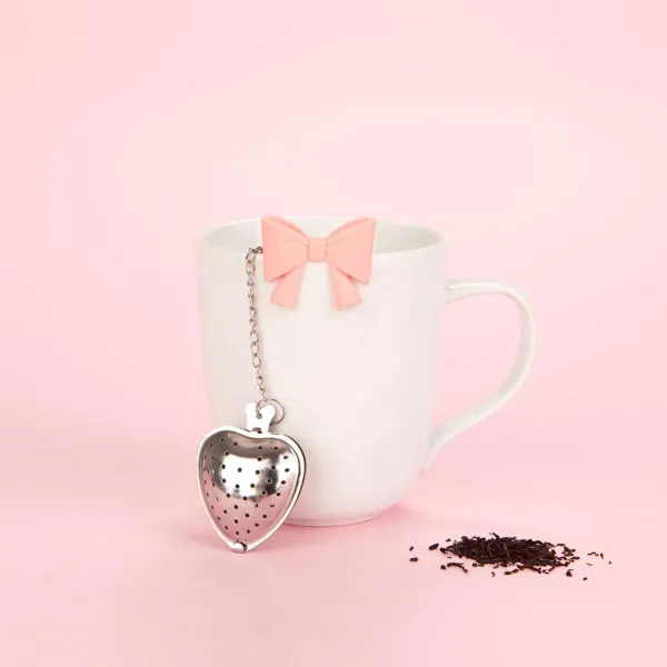 INFUZER ZA CAJ,Coquette,pink,stainless/silicone 