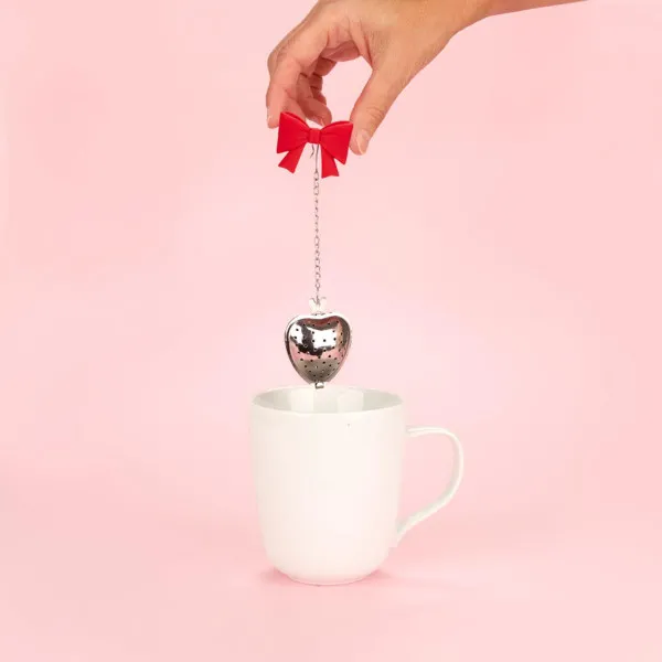 INFUZER ZA CAJ,Coquette,red,stainless/silicone 