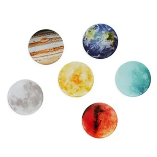 PODMETACI,Planets,x6,glass,holder 