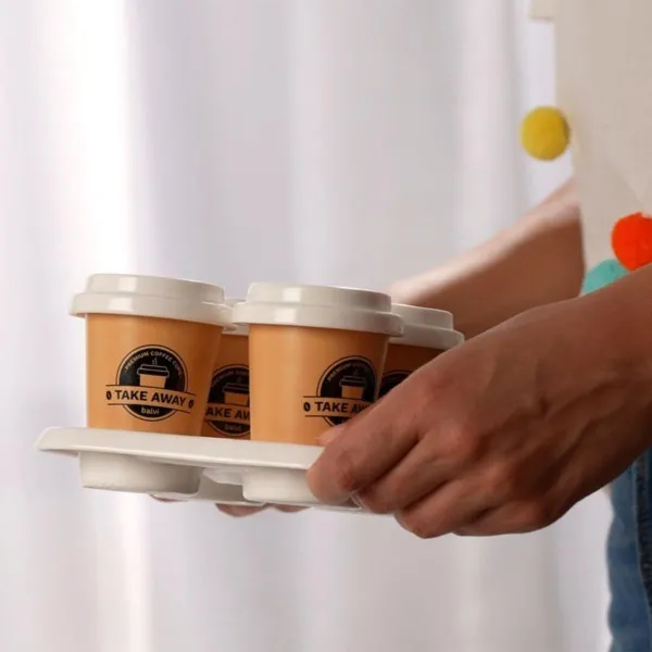 ŠOLJE ZA KAFU SET ,Take Away,brown,porcelain 
