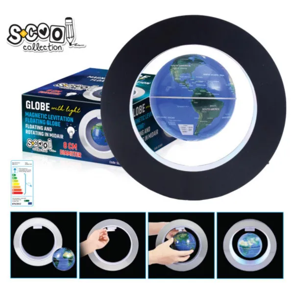GLOBUS MAGNETNI 8CM LIGHT 