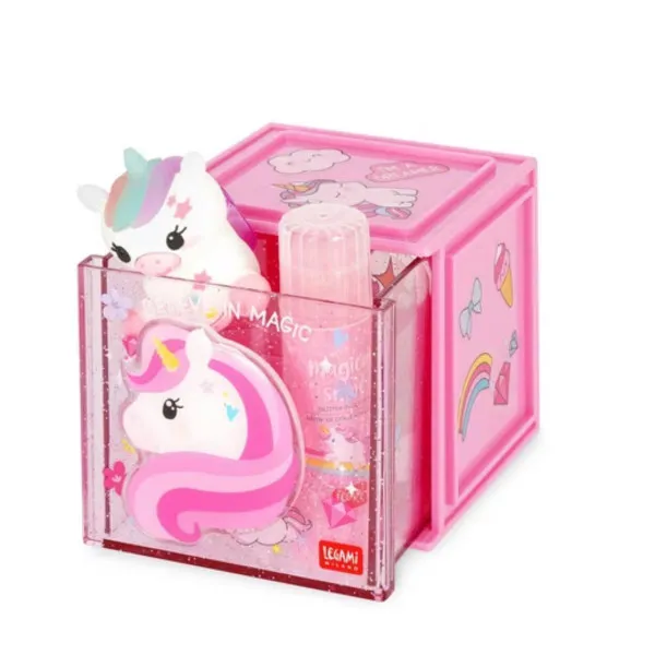 STOLNI ORGANIZER - CUTIE CUBE -UNICORN 