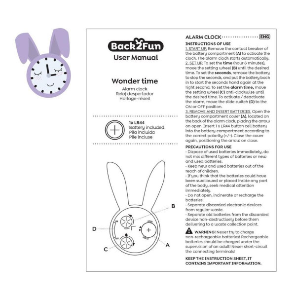 SAT SA ALARMOM B2F BUNNY 13258 