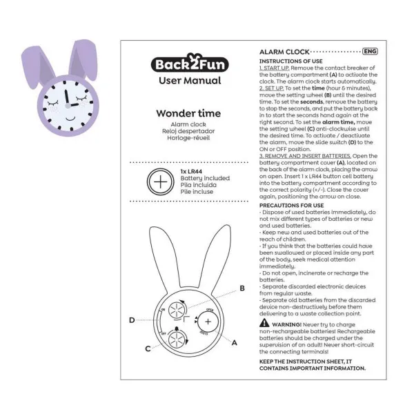 SAT SA ALARMOM B2F BUNNY 13258