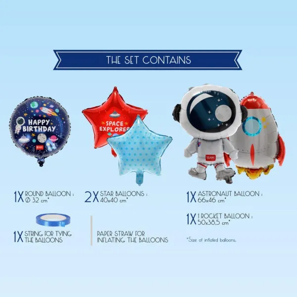 BALONI PARTY 5/1 LET'S PARTY  SPACE 