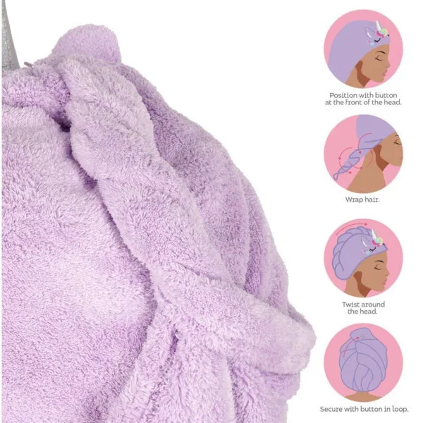 PEŠKIR ZA GLAVU LOVE MY HAIR UNICORN 