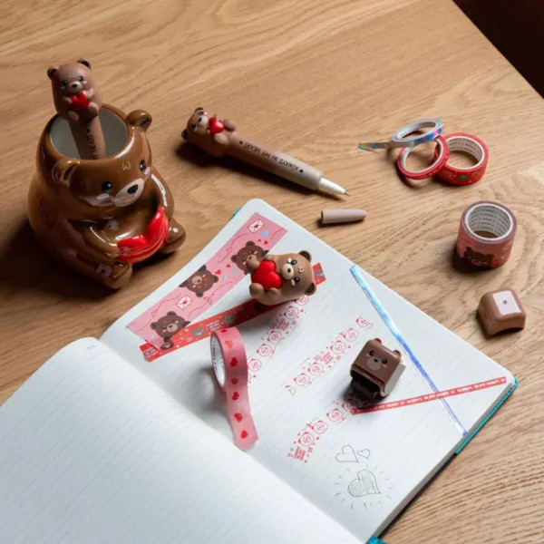 SAMOLJEPLJIVA DEKORATIVNA TRAKA TEDDY BEAR 