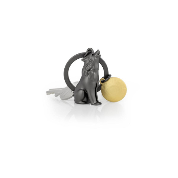 PRIVJESAK ZA KLJUČEVE-METAL- Animal  -Wolf with Moon 