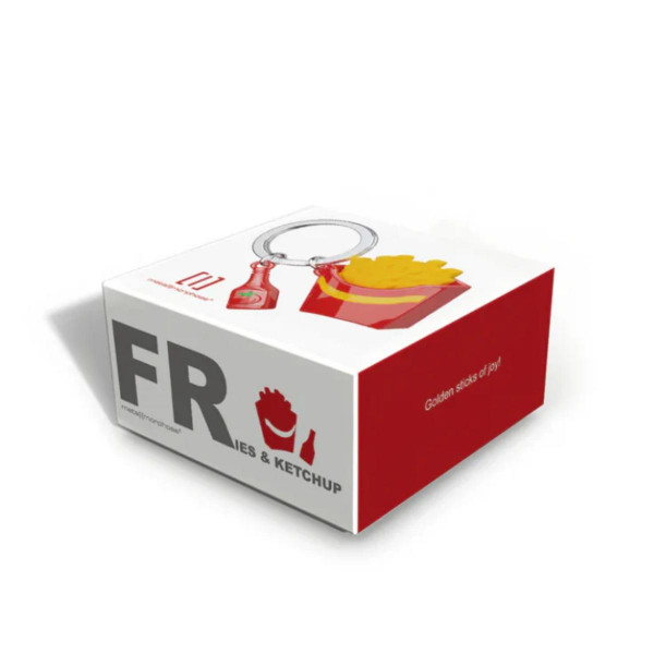 PRIVJESAK ZA KLJUČEVE-METAL- Foodie  -French Fries with Ketchup Bottle 